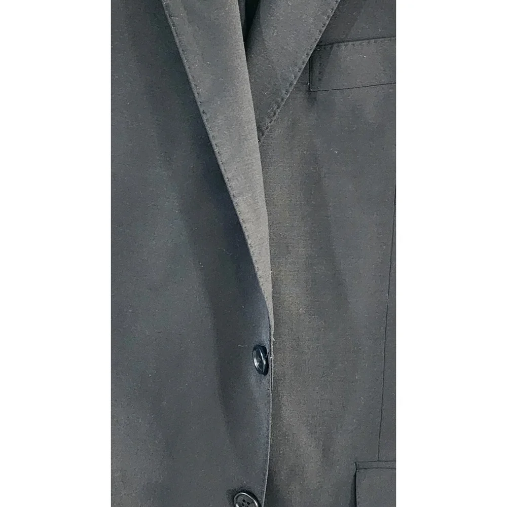 Brooks Brothers Men's Black Wool Stretch 2 Button Suit Size 42 Regular X 36 X 30